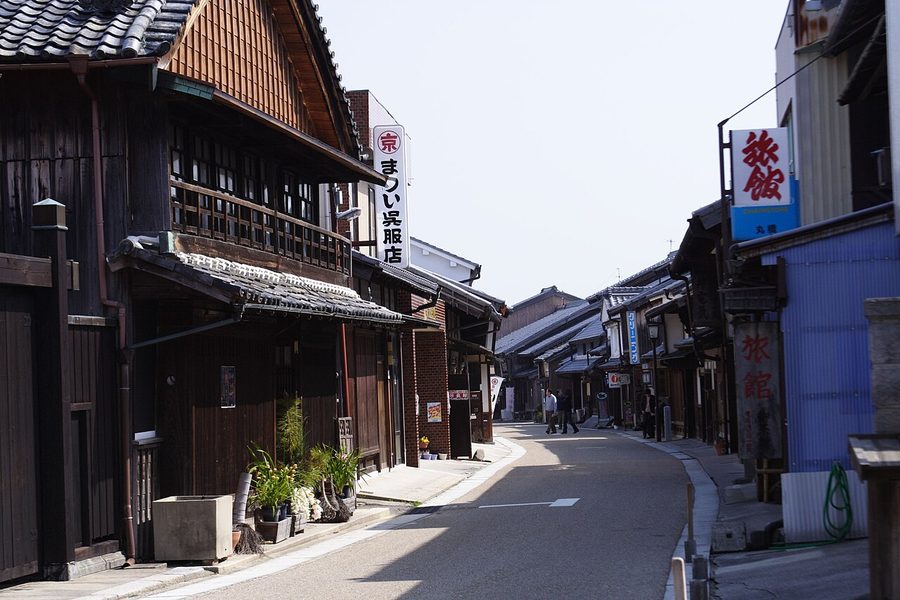東海道関宿の町並み