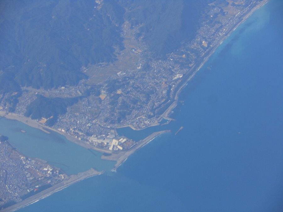 鵜殿地区上空からの空撮