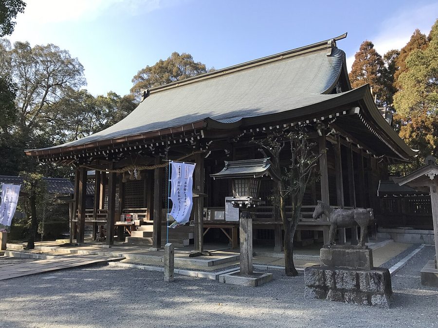 千栗八幡宮の拝殿