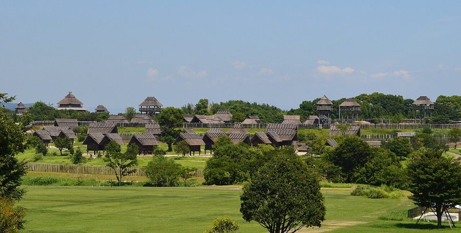 吉野ヶ里遺跡の全景