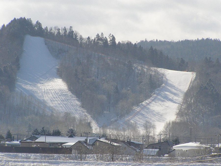 国設占冠中央スキー場の遠景