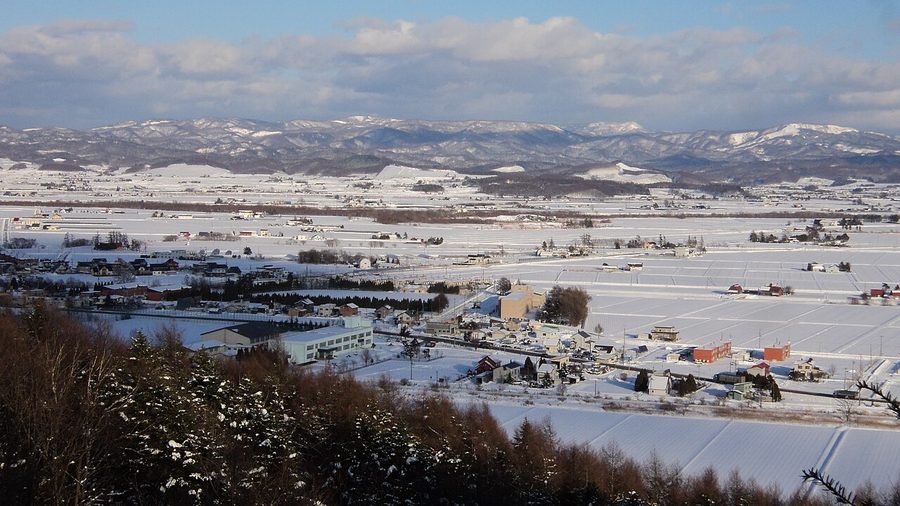 由仁町の冬景色