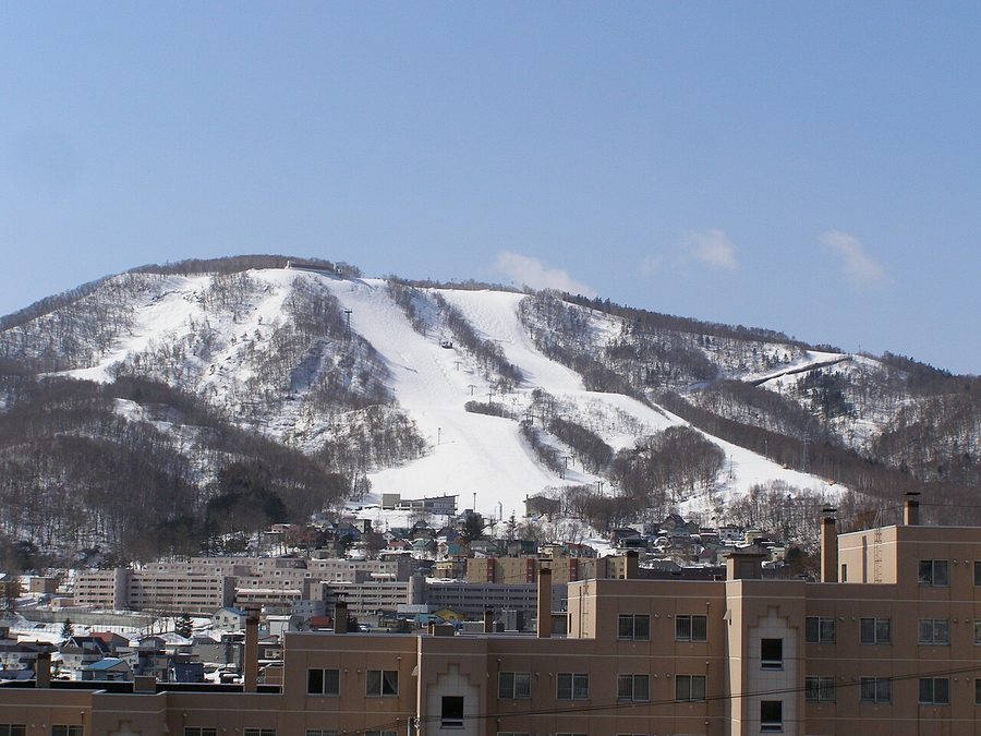 小樽天狗山スキー場の遠景