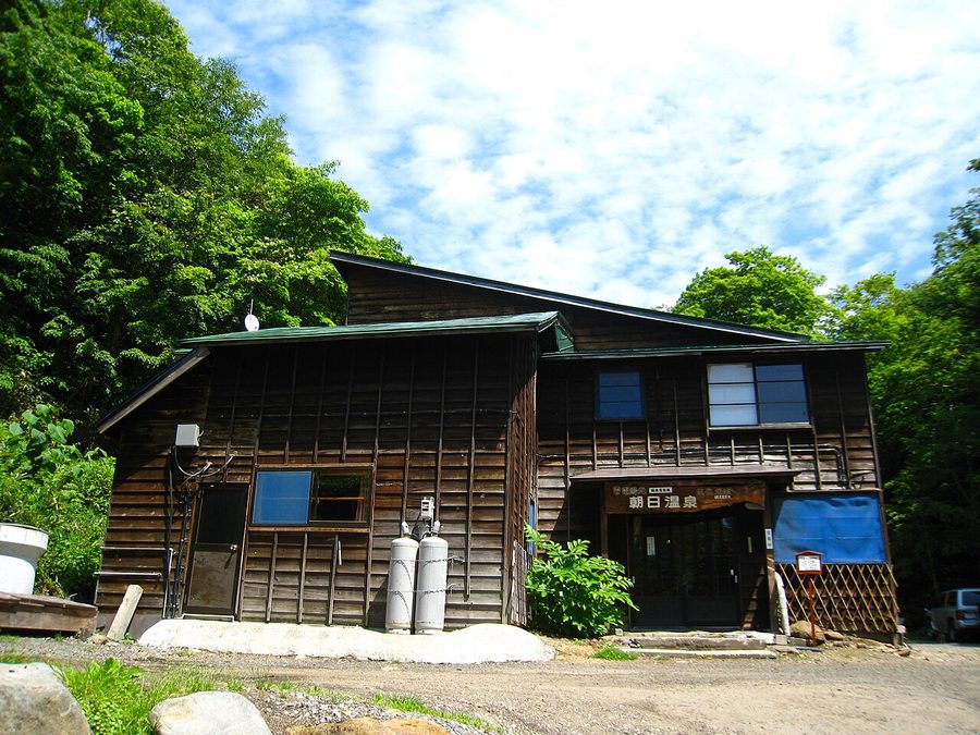 朝日温泉の建物