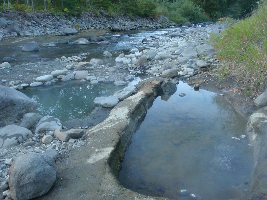 蟠渓温泉の露天風呂
