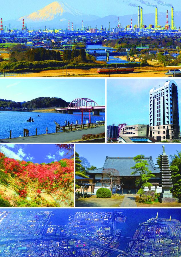 市原市の風景を組み合わせたモンタージュ写真