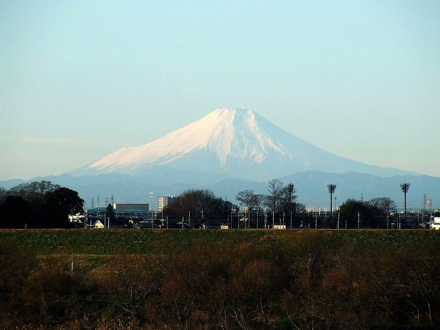 関宿から望む富士山