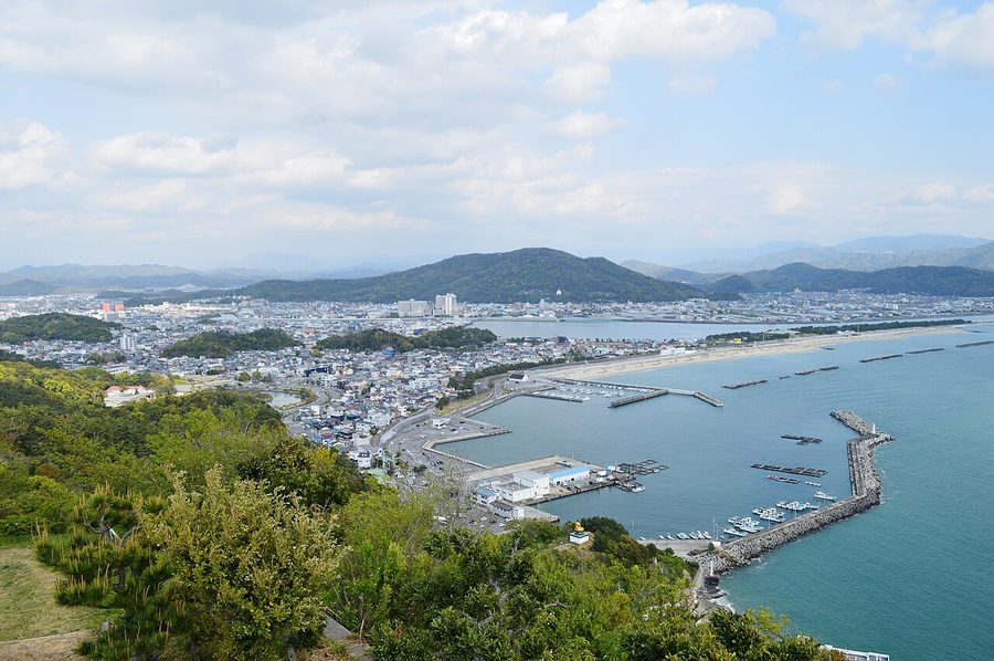 高津子山から望む和歌浦