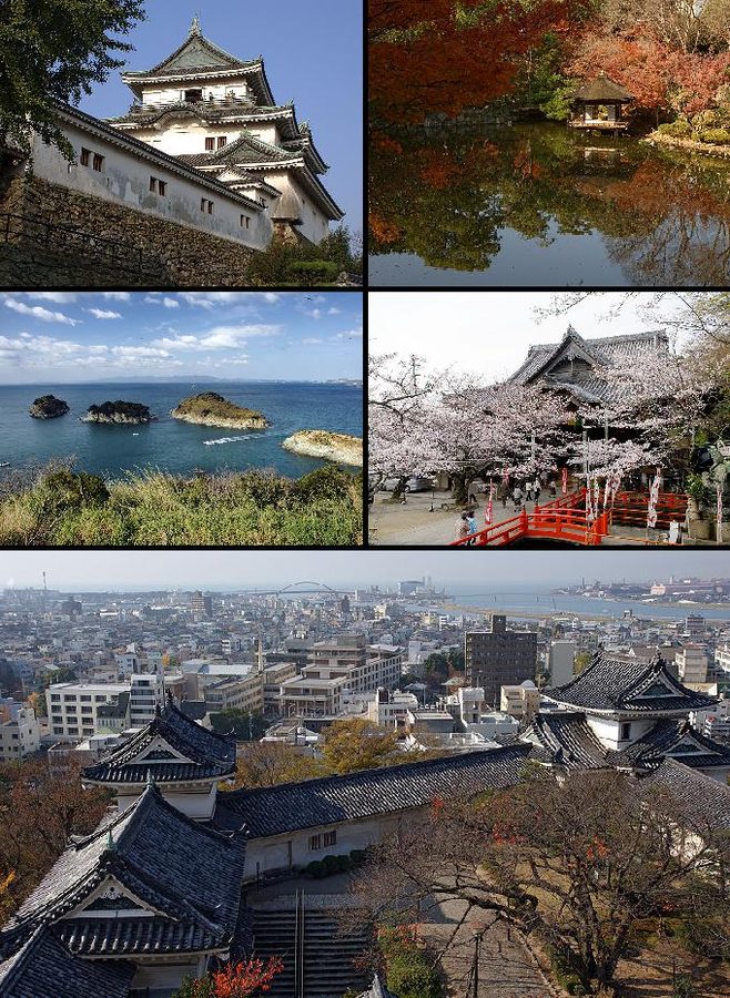 和歌山市を象徴する風景を組み合わせた写真