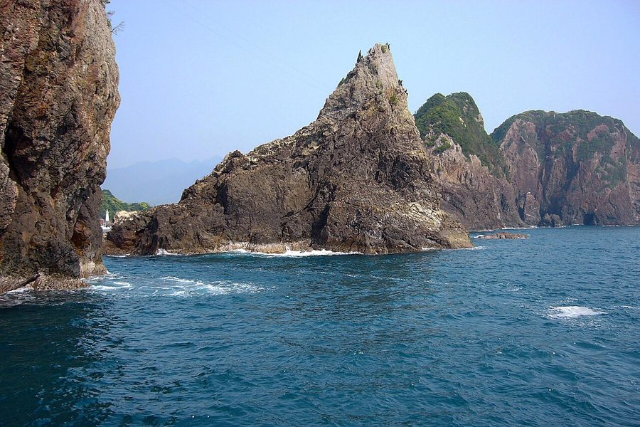 紀の松島の岩礁群