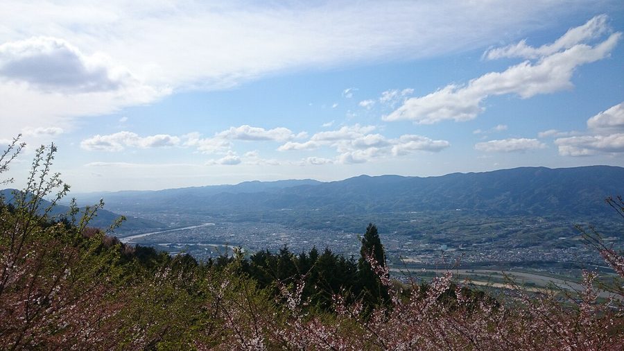 国城山から見た橋本市の眺望