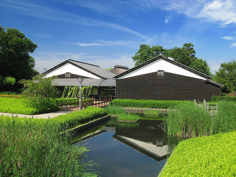 難波田城公園にある難波田城資料館