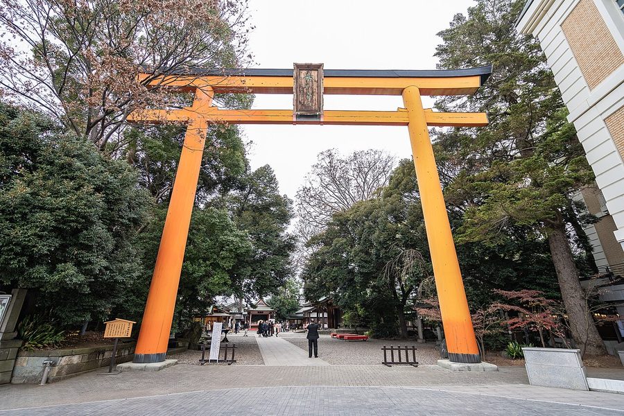 川越氷川神社の大鳥居