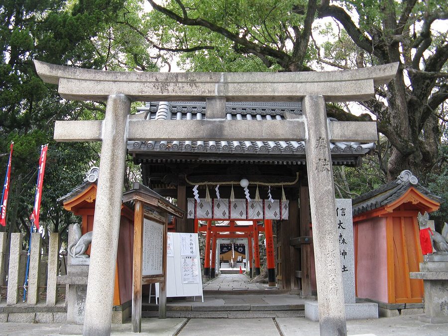 信太森葛葉稲荷神社の鳥居
