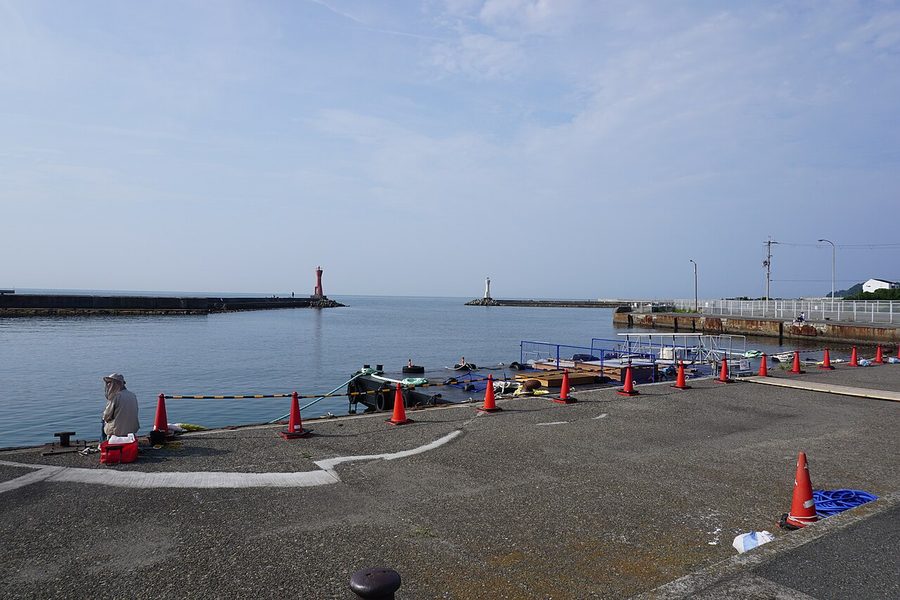 深日港の桟橋付近