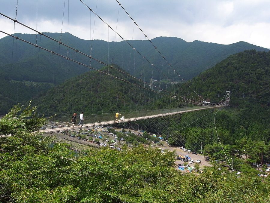 谷瀬の吊り橋