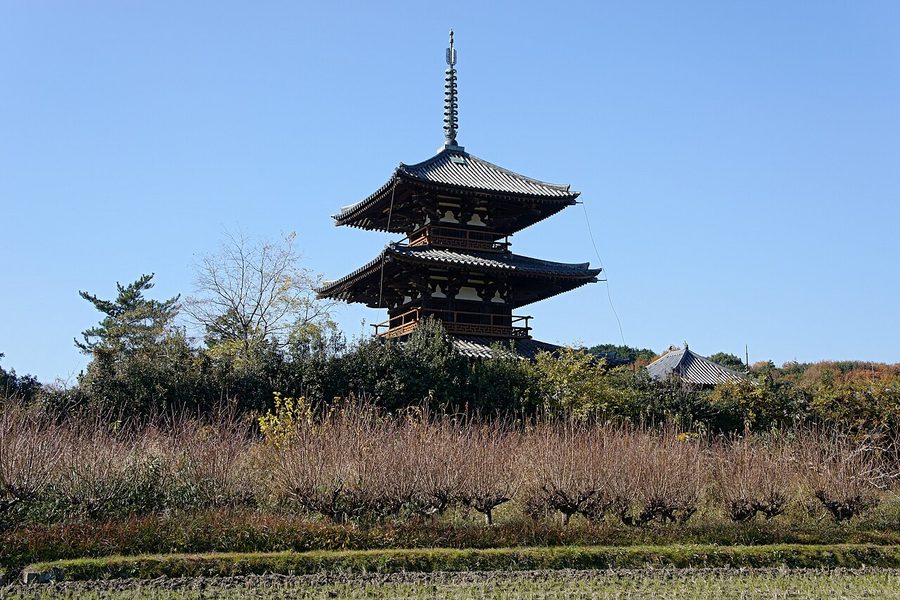 法起寺の三重塔