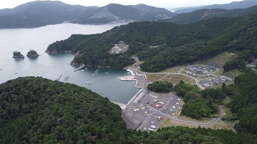 竹浦地区の空撮