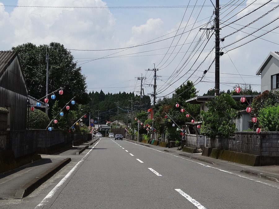 梶山の盆灯籠