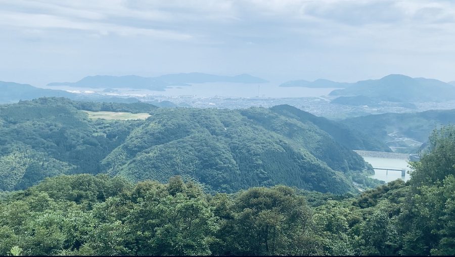 大将軍山山頂から望む風景