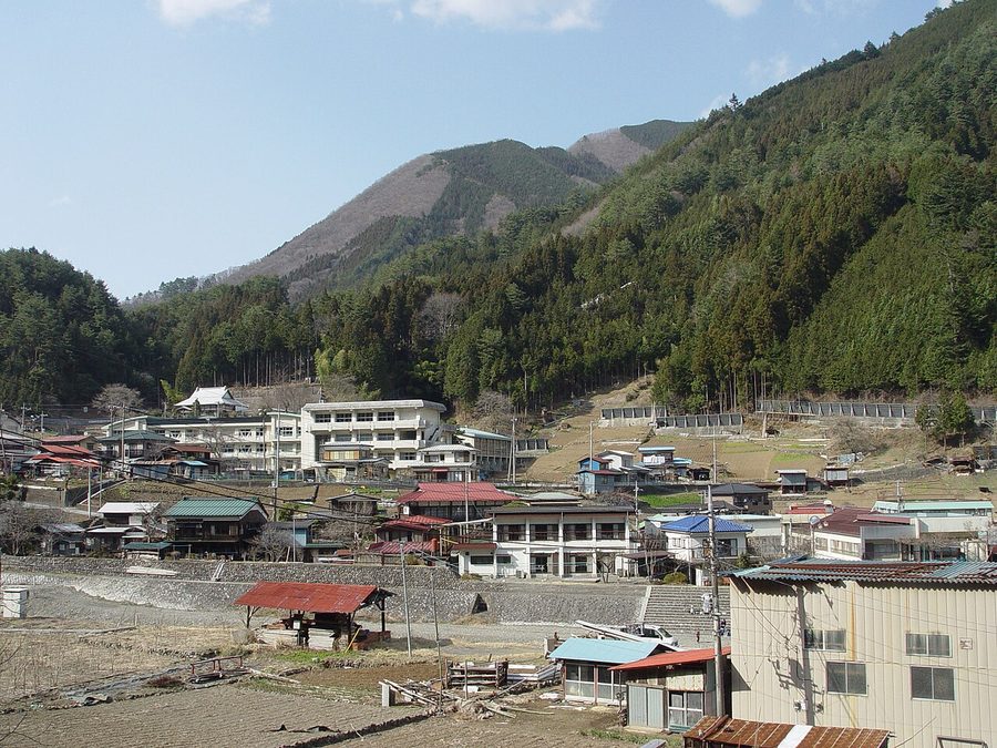 小菅村の遠景