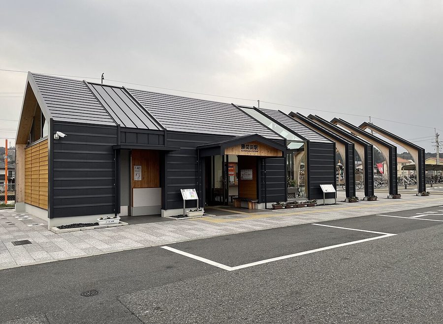 勝間田駅の駅舎