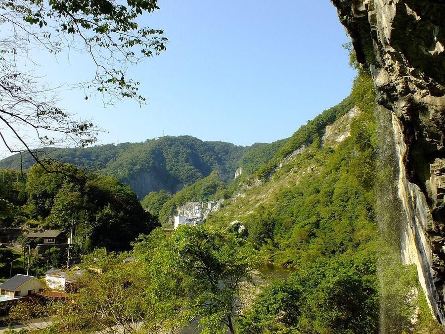 井倉峡の眺め