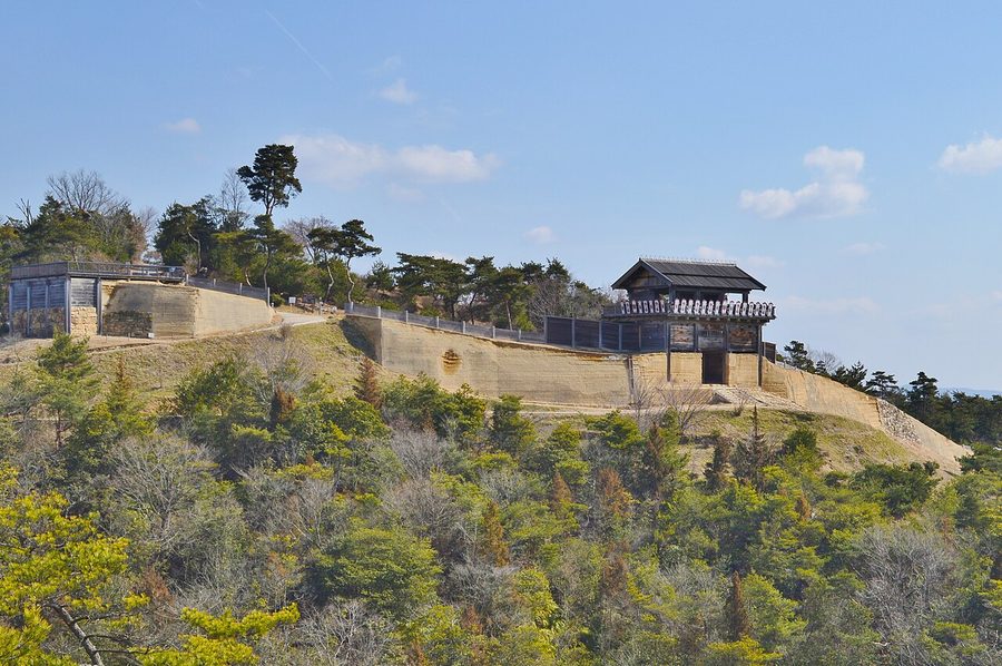 鬼ノ城の遠景