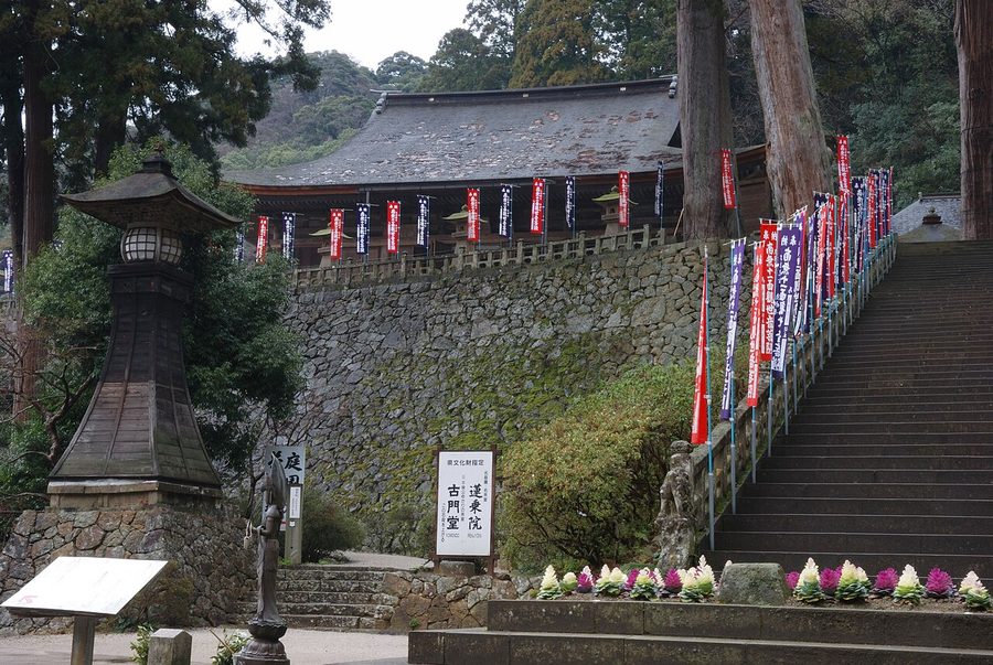 清水寺(安来市)の根本堂へ続く石段
