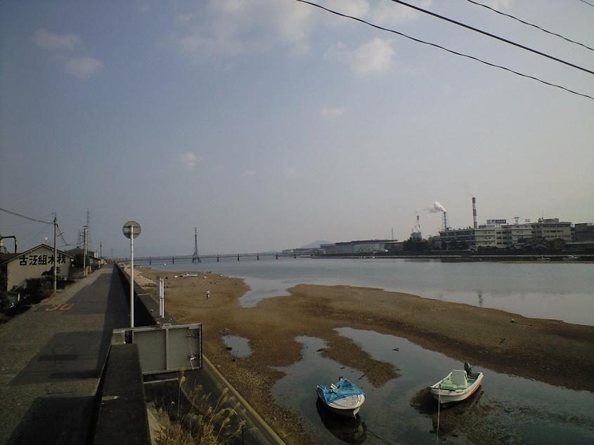 小瀬川河口の眺め