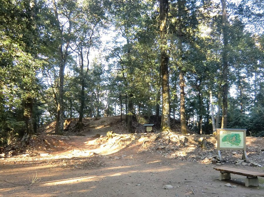 郡山城跡の本丸周辺