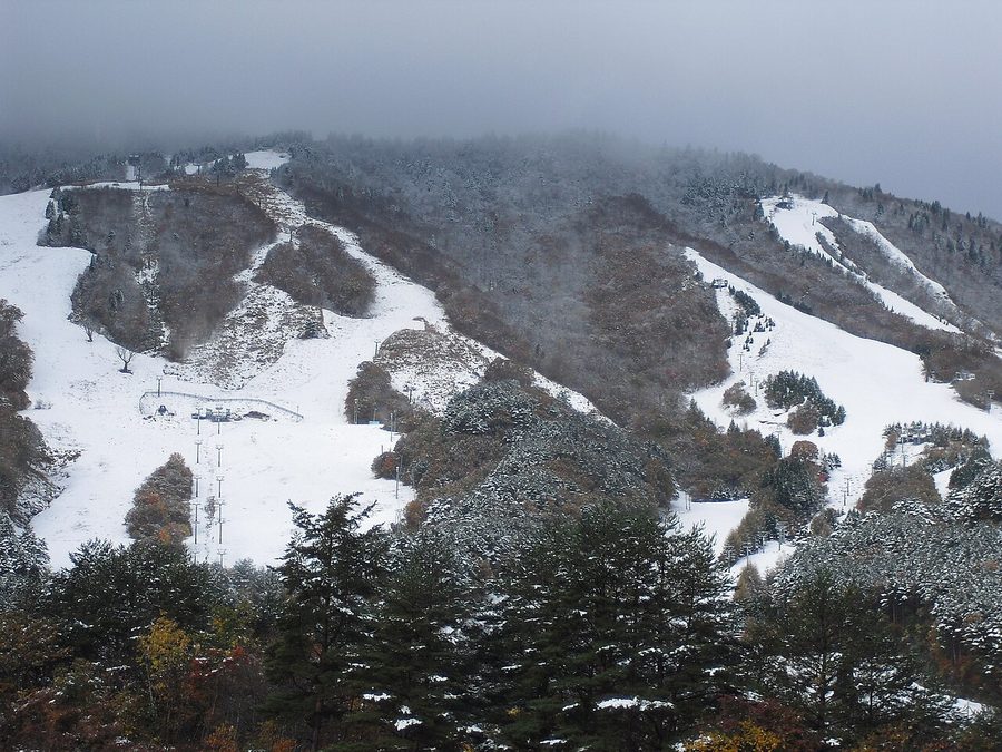 恐羅漢山にある恐羅漢スキー場のゲレンデ