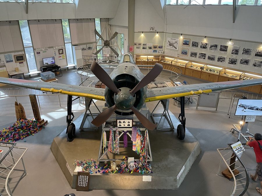 紫電改展示館に展示されている戦闘機・紫電改