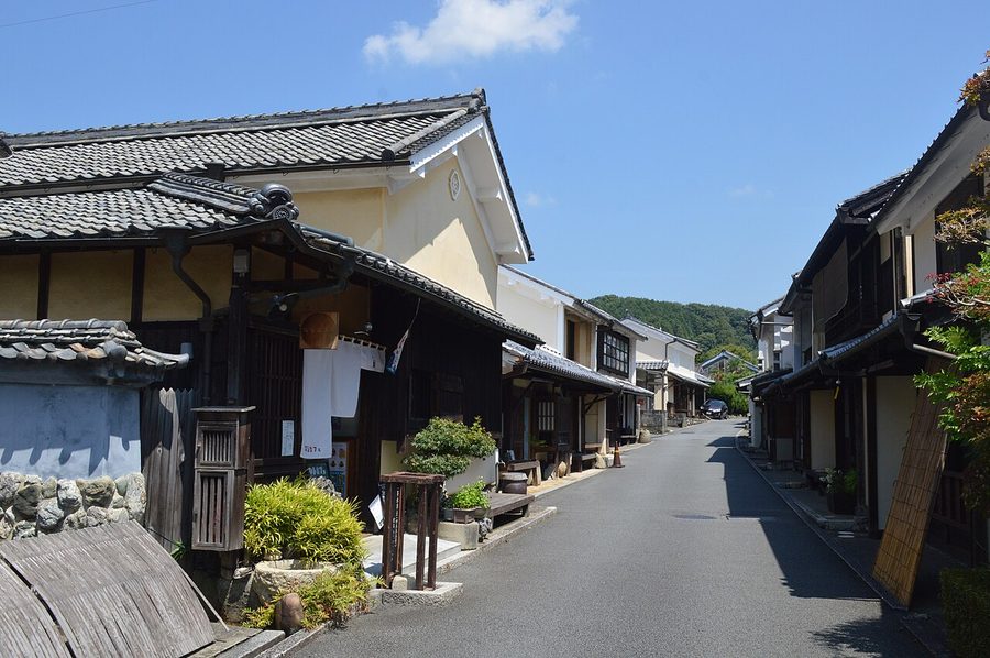 八日市護国重要伝統的建造物群保存地区の町並み