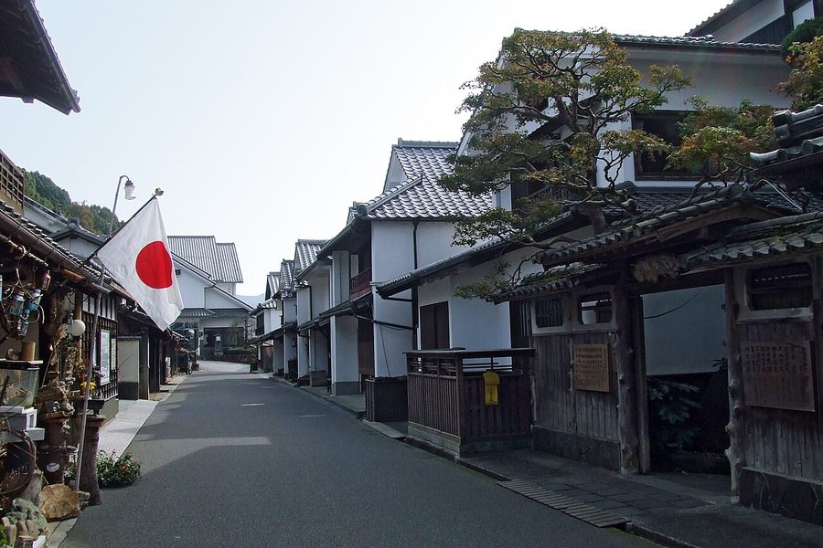 宇和町卯之町の町並み