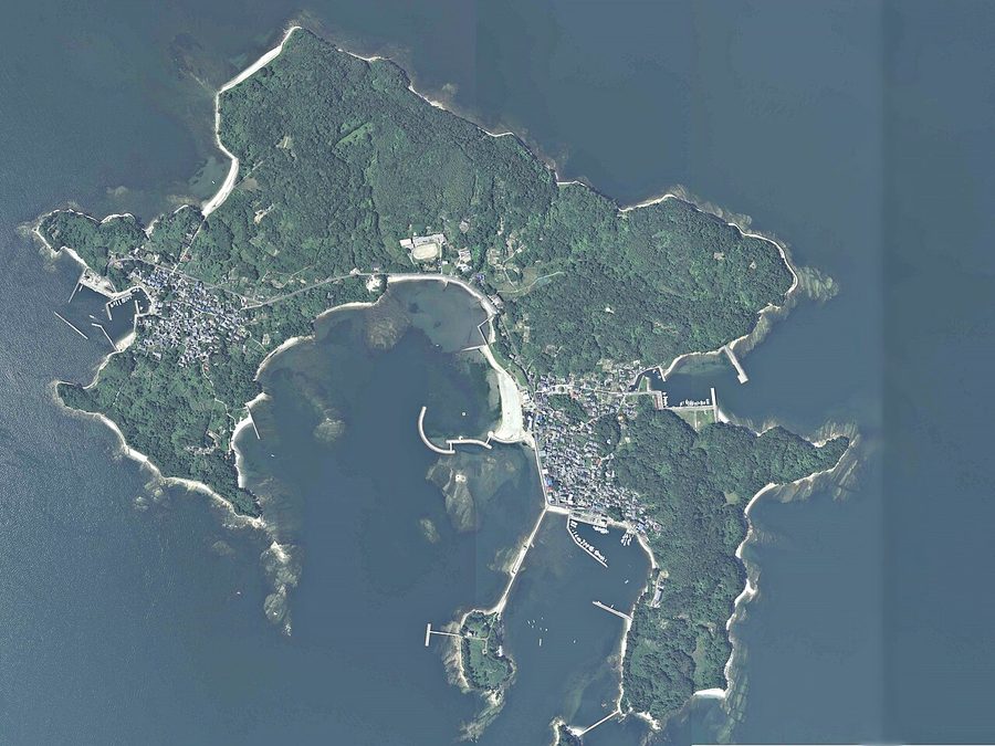 佐久島の空中写真(2010年撮影)