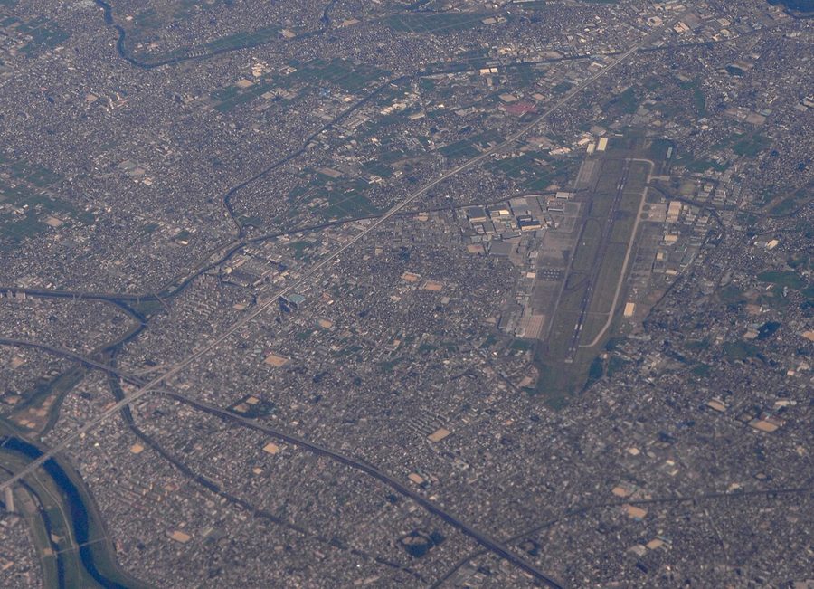 上空から見た豊山町