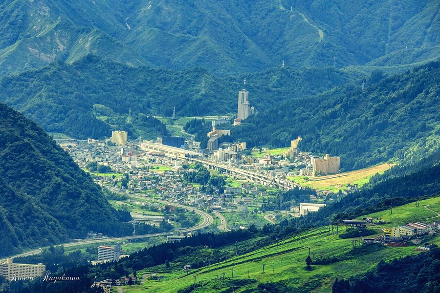 越後湯沢の町並み