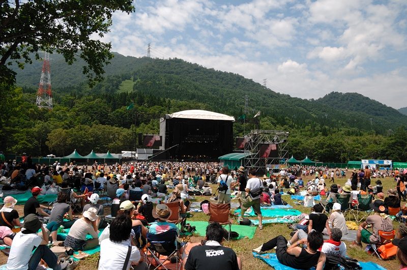 フジロックフェスティバルの会場