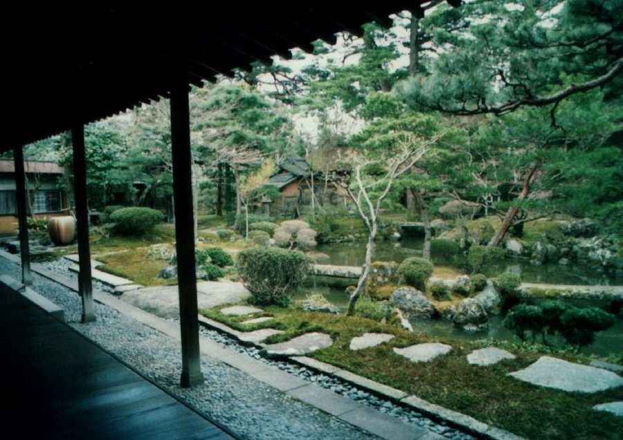 北方文化博物館となっている伊藤邸の庭園