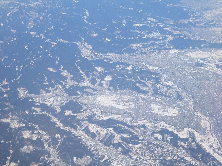 空から見たあきる野市
