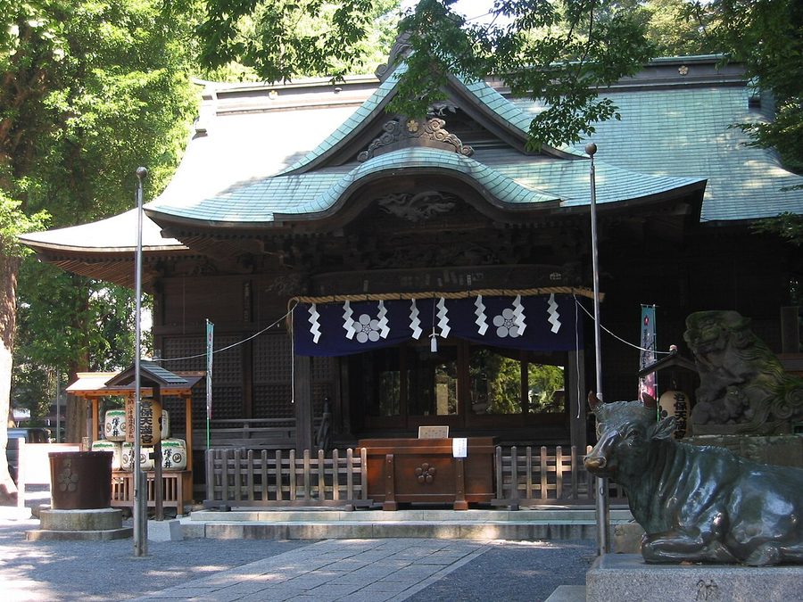 谷保天満宮の社殿