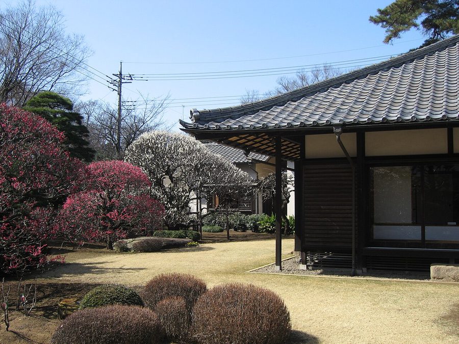 平櫛田中彫刻美術館記念館の庭園