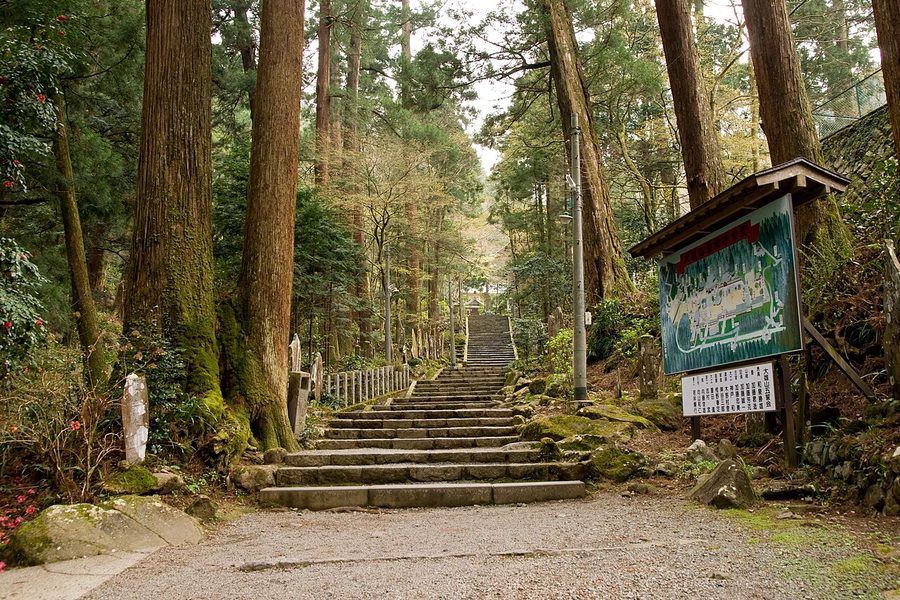 大雄山最乗寺の参道石段