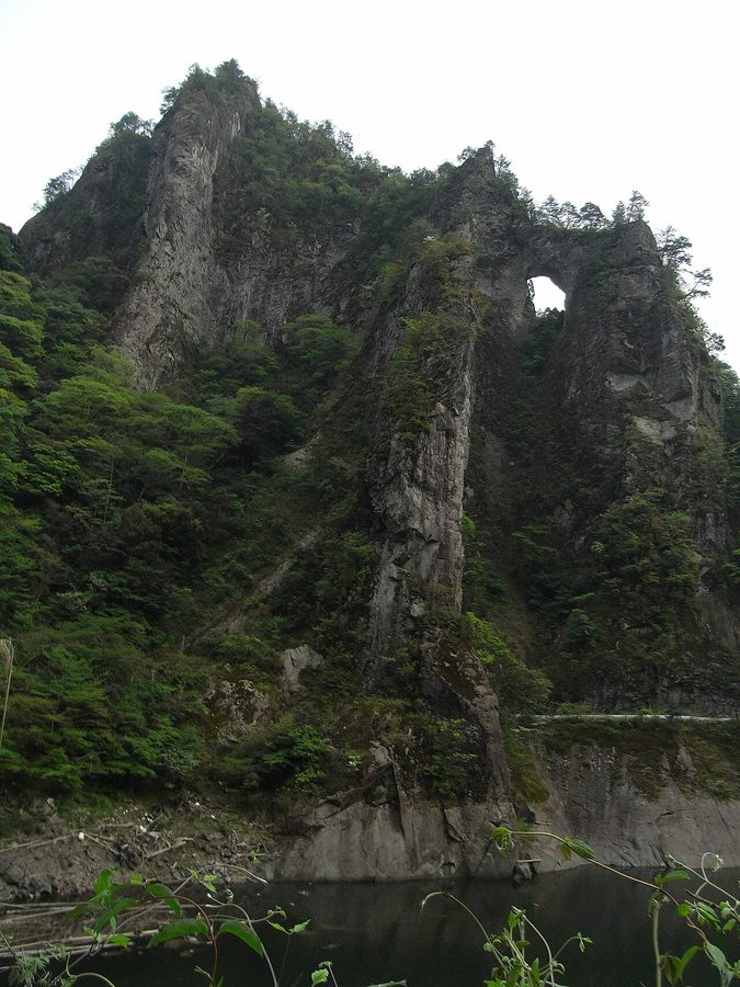 日向神峡の岩峰