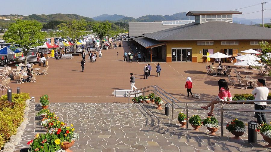 道の駅おおとう桜街道の広場