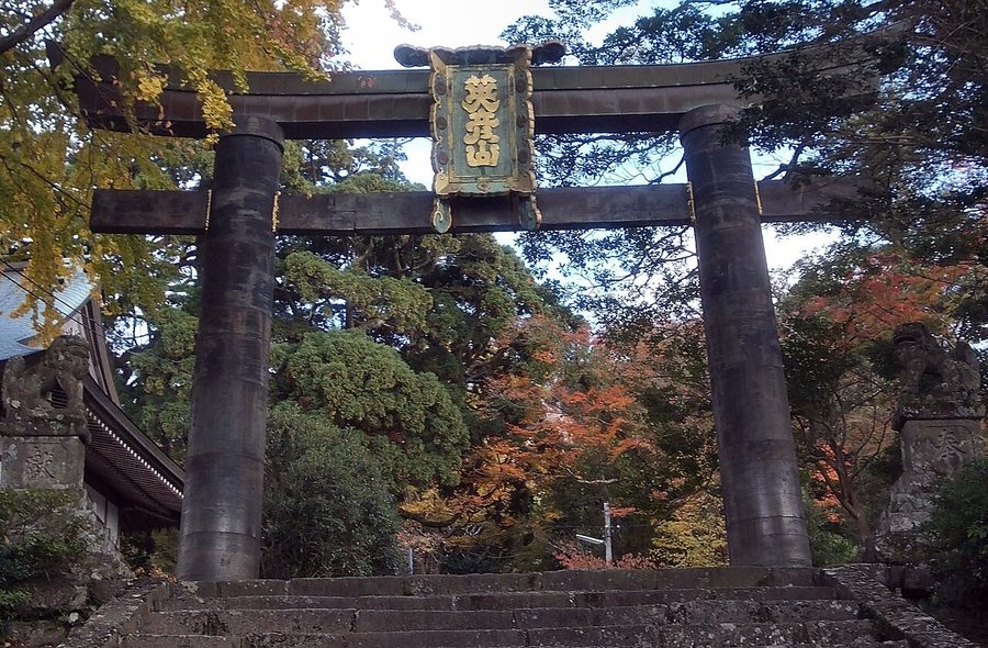英彦山神宮の銅鳥居