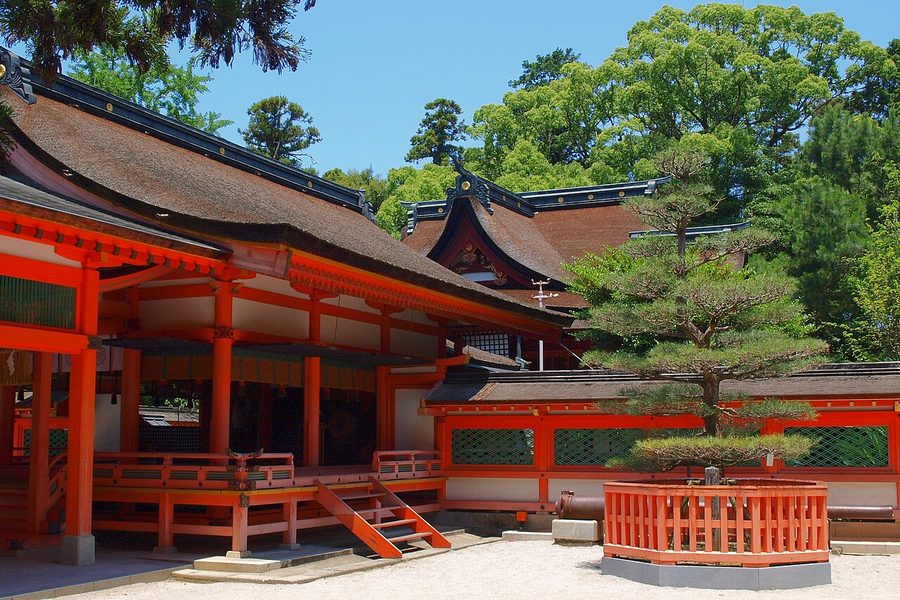 香椎宮の幣殿と本殿
