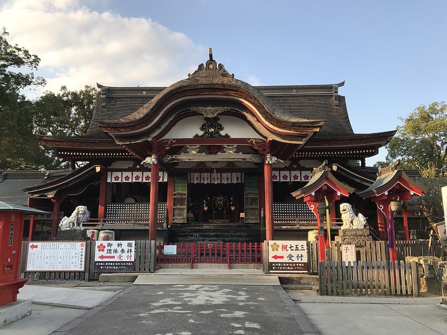 水田天満宮の拝殿