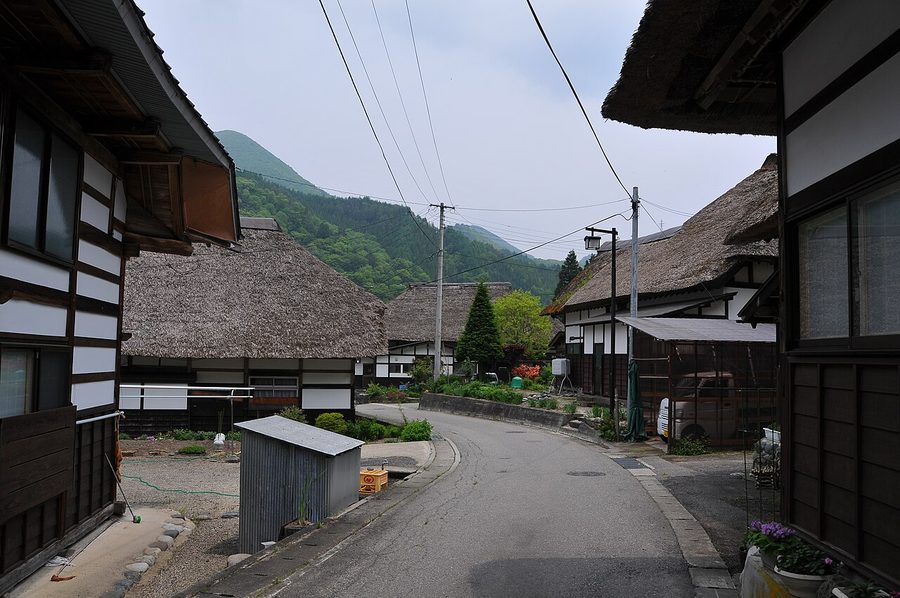 前沢の集落